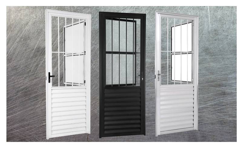 Porta social - L25 - nas cores preto, branco e brilhante