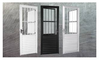 Porta social - L25 - nas cores preto, branco e brilhante