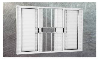 Veneziana 6 folhas c/g - Linha Modular - nas cores preta, branca e brilhante