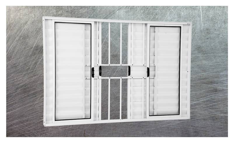 Veneziana 6 folhas c/g - Linha Modular - nas cores preta, branca e brilhante