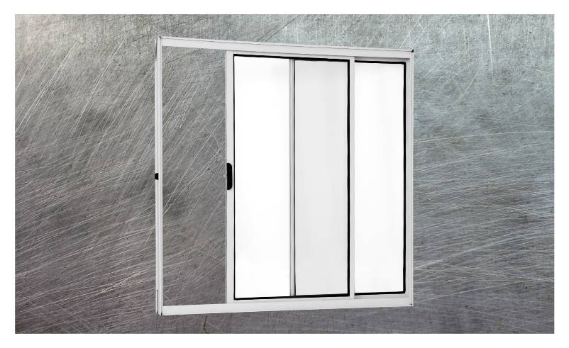 Vitrô 2 folhas s/g - Linha Modular - nas cores preta, branca e brilhante