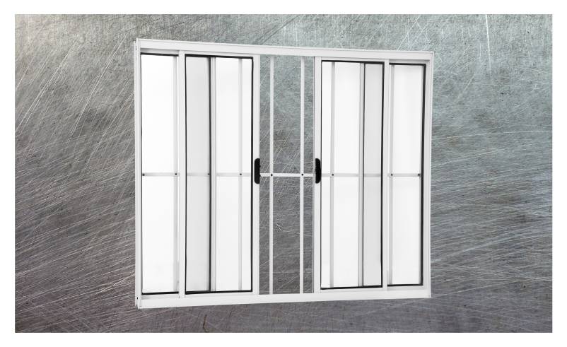 Vitrô 4 folhas c/g - Linha Modular - nas cores preta, branca e brilhante