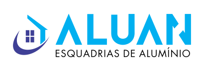 Logotipo ALUAN ESQUADRIAS DE ALUMÍNIO